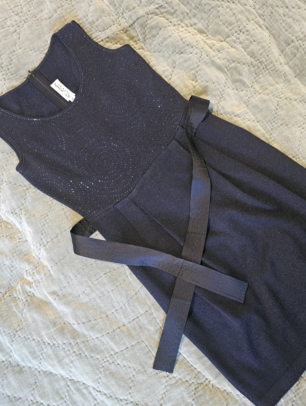 St. John Evening Resort 2008 Black Knit Sleeveless Dress